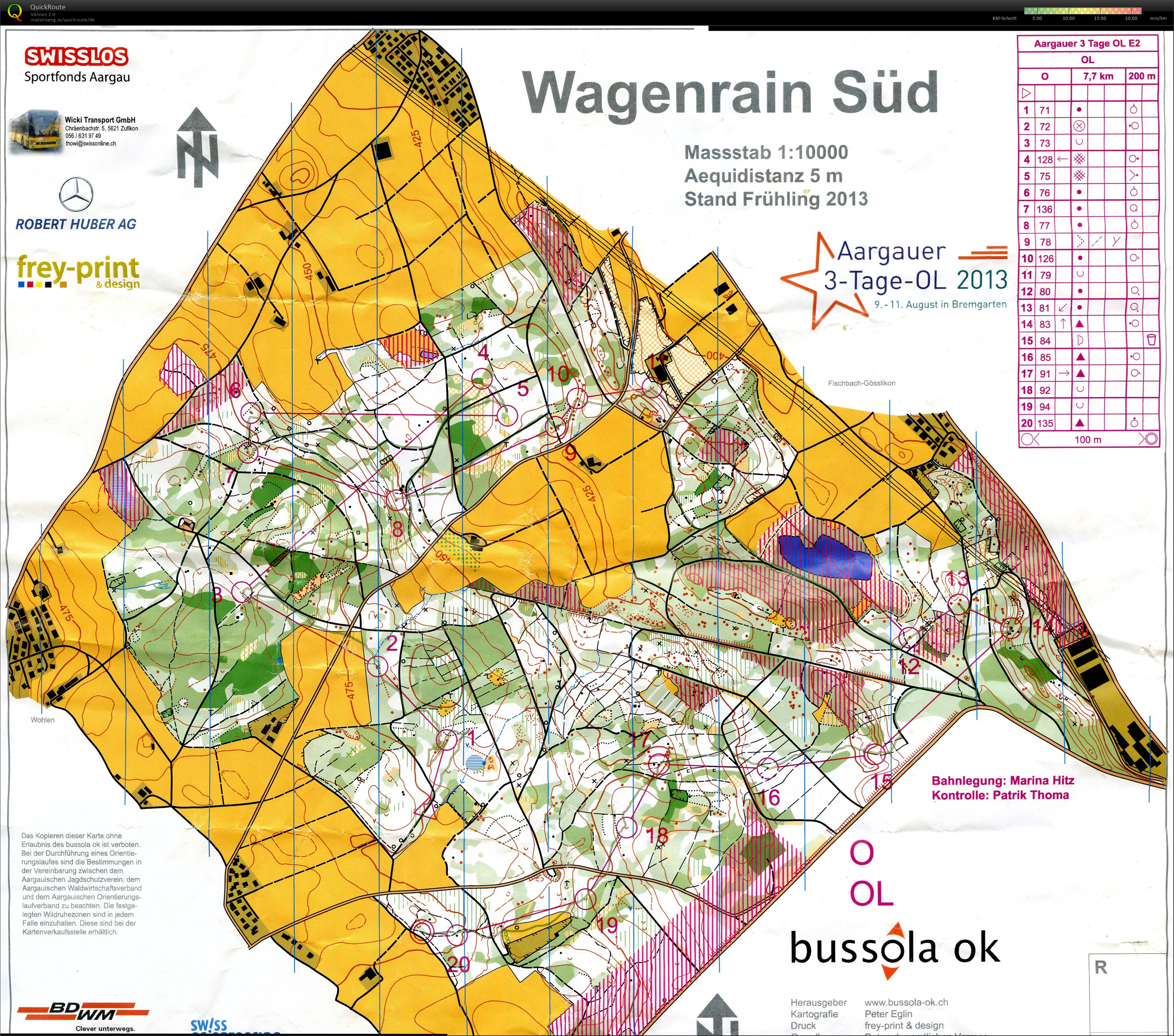 3-Tage OL Aargau Bremgarten (10.08.2013)